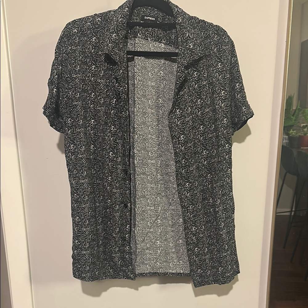 Black and White Patterned Shirt